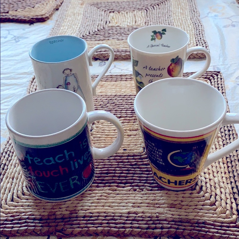 Collection of teachers mugs